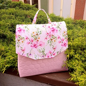 GabO hátizsák Babarózsaszín, virágos  - Meska.hu