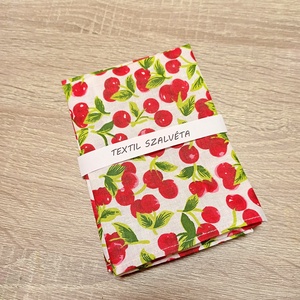 Textil szalvéta 2db, Cseresznyés - Meska.hu