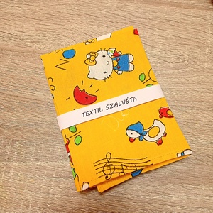 Textil szalvéta 2db, Kitty cica, Otthon & Életmód, Konyhafelszerelés, tálalás, Konyhai textil, Szalvéta, Varrás, MESKA