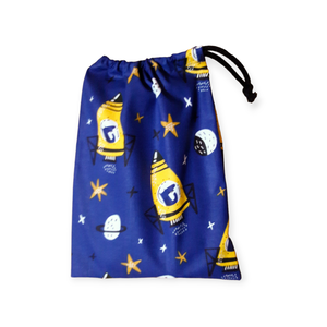 Tisztasági zsák és szalvéta (2db) szett, oviba, suliba, Rakétás - játék & sport - ovis felszerelés - egyéb ovis kiegészítő - Meska.hu