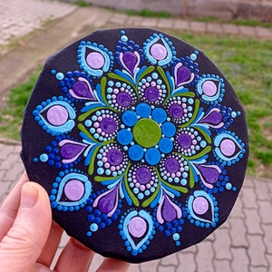 Pontozott mandala Intuíció - művészet - festmény - festmény vegyes technika - Meska.hu
