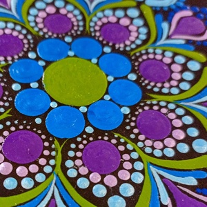 Pontozott mandala Intuíció - művészet - festmény - festmény vegyes technika - Meska.hu