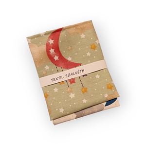 Textil szalvéta 2db, Holdas - otthon & életmód - konyhafelszerelés, tálalás - konyhai textil - szalvéta - Meska.hu