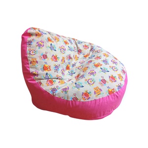 LUX babzsák mini méretben, rózsaszín, baglyos  - otthon & életmód - bútor - babzsákfotel - Meska.hu