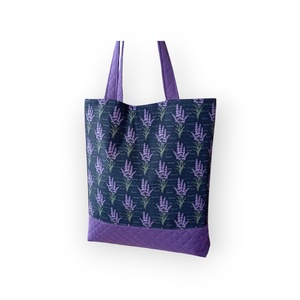 Levendulás nagy méretű táska, vízlepergetős anyagból, Táska & Tok, Bevásárlás & Shopper táska, Shopper, textiltáska, szatyor, Varrás, MESKA