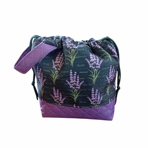 Levendulás Project Bag  vízlepergetős kézimunka táska, Táska & Tok, Neszesszer, Varrás, MESKA