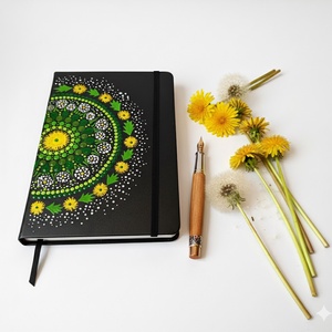 Pontozott mandalás jegyzetfüzet, vonalas � Pitypangos - otthon & életmód - papír, írószer - jegyzetfüzet & napló - Meska.hu