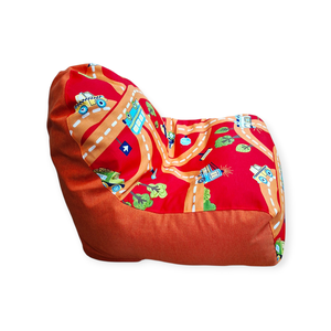 Mini kuckó gyerek babzsákfotel � járműves mintával - otthon & életmód - bútor - babzsák - babzsákfotel  - Meska.hu