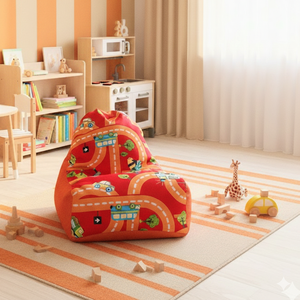 Mini kuckó gyerek babzsákfotel � járműves mintával - Meska.hu