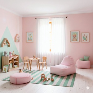 Puff, padlópárna Teddy huzattal� rózsaszín, 60 � 20 cm - otthon & életmód - bútor - babzsák - babzsák párna - Meska.hu