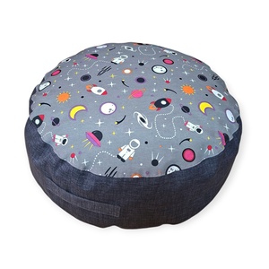Puff, padlópárna szürke - űrhajós 60 � 20 cm - otthon & életmód - bútor - babzsák - babzsák párna - Meska.hu
