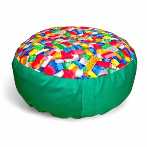Puff, padlópárna zöld - legós 60 � 20 cm, Otthon & Életmód, Bútor, Babzsák, Babzsák párna, Varrás, MESKA