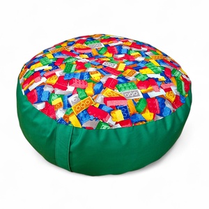 Puff, padlópárna zöld - legós 60 � 20 cm - otthon & életmód - bútor - babzsák - babzsák párna - Meska.hu