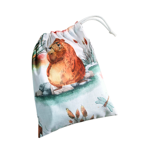 Tisztasági zsák oviba, suliba, beige, piros tulipános, Játék & Sport, Ovis felszerelés, Egyéb ovis kiegészítő, Varrás, MESKA