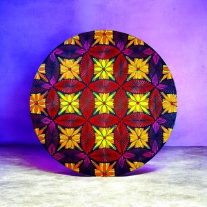 Pontozott mandala � Teremtés geo - művészet - festmény - festmény vegyes technika - Meska.hu