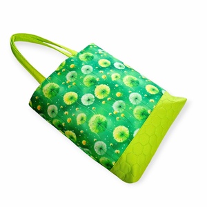 Pitypangos nagy méretű táska, vízlepergetős anyagból - táska & tok - bevásárlás & shopper táska - shopper, textiltáska, szatyor - Meska.hu