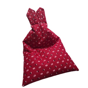 Nyuszifüles mini babzsák mobiltartó bordó, virágos , Otthon & Életmód, Tárolás & Rendszerezés, Asztali telefontartó, Varrás, MESKA