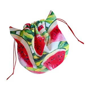 Cicafüles összehúzható zsákocska neszeszer, dinnyés, Táska & Tok, Neszesszer, Varrás, MESKA