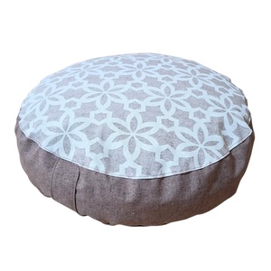 Meditációs, jóga ülőpárna tönköly pelyvával töltve, nagyobb, beige - barna - játék & sport - sport és kikapcsolódás - jóga, pilates, torna - jógapárna - Meska.hu