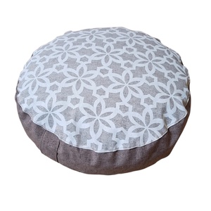Meditációs, jóga ülőpárna tönköly pelyvával töltve, nagyobb, beige - barna - játék & sport - sport és kikapcsolódás - jóga, pilates, torna - jógapárna - Meska.hu