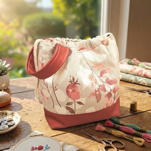 Project zsák, Bronz virágos, Táska & Tok, Neszesszer, Varrás, MESKA