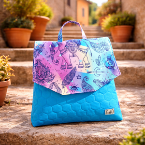 GabO hátizsák Kék, spirituális  - Meska.hu