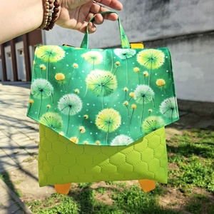 GabO hátizsák Zöld, pitypangos - Meska.hu