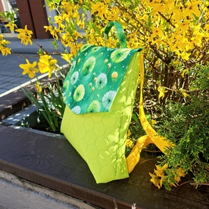 GabO hátizsák Zöld, pitypangos - táska & tok - hátizsák - kishátizsák - Meska.hu