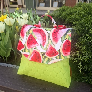 GabO hátizsák Kivizöld, dinnyés - táska & tok - hátizsák - kishátizsák - Meska.hu