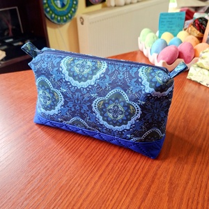 Kék mandalás neszeszer  - táska & tok - neszesszer - Meska.hu