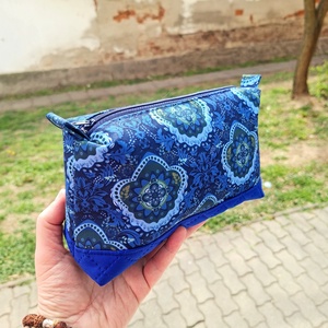 Kék mandalás neszeszer  - táska & tok - neszesszer - Meska.hu