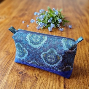 Kék mandalás neszeszer  - táska & tok - neszesszer - Meska.hu