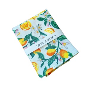 Textil szalvéta 2db, Citromos - Meska.hu