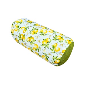 Henger párna tönköly pelyvával töltve, 14X30cm, Citromos - játék & sport - sport és kikapcsolódás - jóga, pilates, torna - jógapárna - Meska.hu