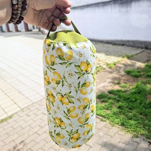 Henger párna tönköly pelyvával töltve, 14X30cm, Citromos - játék & sport - sport és kikapcsolódás - jóga, pilates, torna - jógapárna - Meska.hu