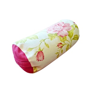 Henger párna tönköly pelyvával töltve, 14X30cm, Rózsás - játék & sport - sport és kikapcsolódás - jóga, pilates, torna - jógapárna - Meska.hu