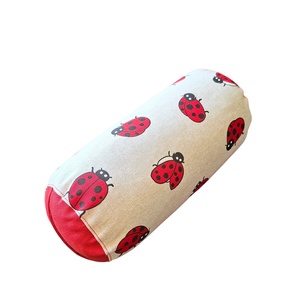 Henger párna tönköly pelyvával töltve, 14X30cm, Katicás - játék & sport - sport és kikapcsolódás - jóga, pilates, torna - jógapárna - Meska.hu