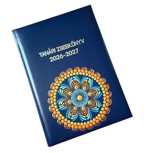 Pontozott mandalás tanári zsebkönyv, 2026-27, A5, arany-kék - otthon & életmód - papír, írószer - jegyzetfüzet & napló - Meska.hu