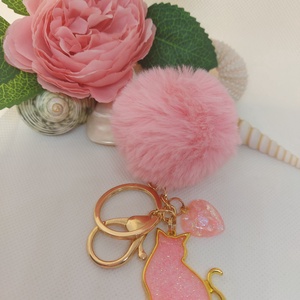 Cicás kulcstartó - táska & tok - kulcstartó & táskadísz - kulcstartó - Meska.hu