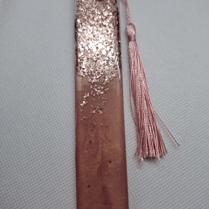 Rózsaarany (rose gold) műgyanta könyvjelző , Könyv & Zene, Könyvjelző, Mindenmás, MESKA