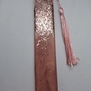 Rózsaarany (rose gold) műgyanta könyvjelző  - könyv & zene - könyvjelző - Meska.hu