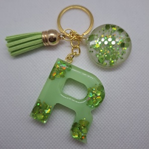 Műgyanta betűs kulcstartó - táska & tok - kulcstartó & táskadísz - kulcstartó - Meska.hu