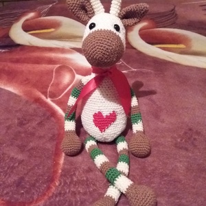 Horgolt amigurumi zsiráf - Meska.hu