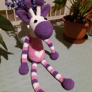 Horgolt amigurumi zsiráf - játék & sport - plüssállat & játékfigura - zsiráf - Meska.hu