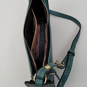 Petra türkíz zöld bagett bag - táska & tok - kézitáska & válltáska - alkalmi táska - Meska.hu