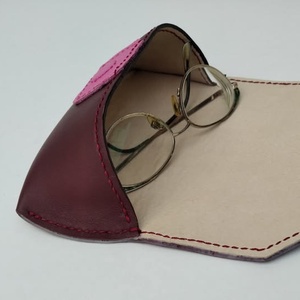 bőr szemüvegtartó tok - táska & tok - pénztárca & más tok - szemüvegtok - Meska.hu