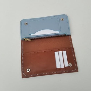 Bianka égkék marhabőr pénztárca - táska & tok - pénztárca & más tok - aprópénztartó - Meska.hu