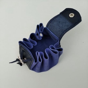 kékek húzó zsinóros bőrbatyu - táska & tok - kézitáska & válltáska - tarisznya - Meska.hu