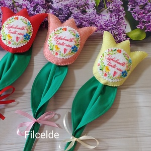 Filc tulipán - Legkedvesebb tanító néni - Meska.hu
