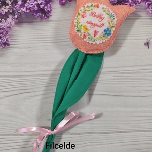 Nőnapi filc tulipán, Otthon & Életmód, Virágdekoráció, Virágok, Szálas virág, Varrás, MESKA